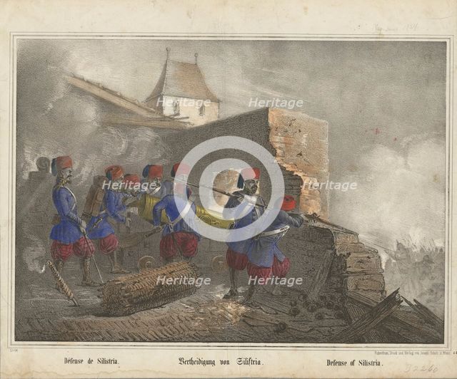 The Siege of Silistra, 1854. Artist: Scholz, Joseph (active 19th century)