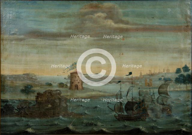 The Siege of Vyborg, 1710s. Artist: Anonymous  