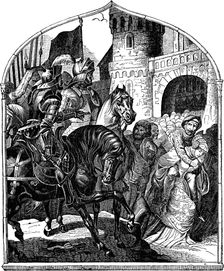 The siege of Weinsberg's castle and the loyal women 1140, 1840