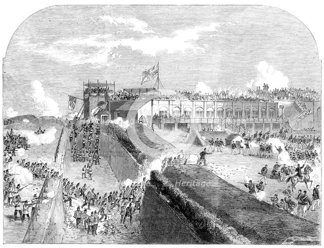 The siege operations at St. Mary's Creek, Chatham, on Saturday last, 1864. Creator: Unknown.