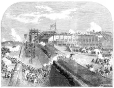 The siege operations at St. Mary's Creek, Chatham, on Saturday last, 1864. Creator: Unknown