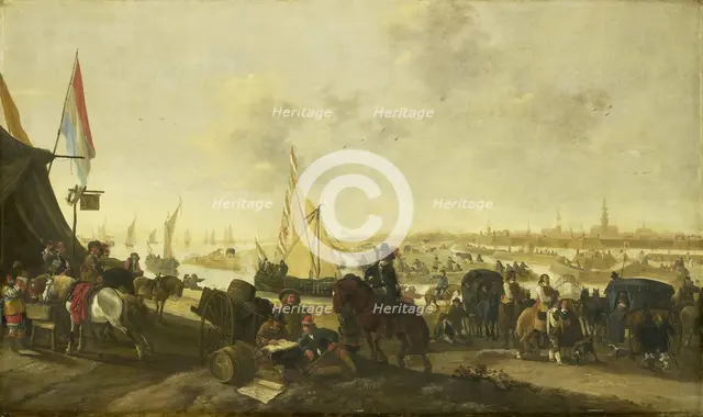 The Siege and Capture of the City of Hulst from the Spaniards, November 5, 1645, 1645. Creator: Hendrick de Meijer.