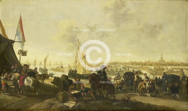 The Siege and Capture of the City of Hulst from the Spaniards, November 5, 1645, 1645. Creator: Hendrick de Meijer.