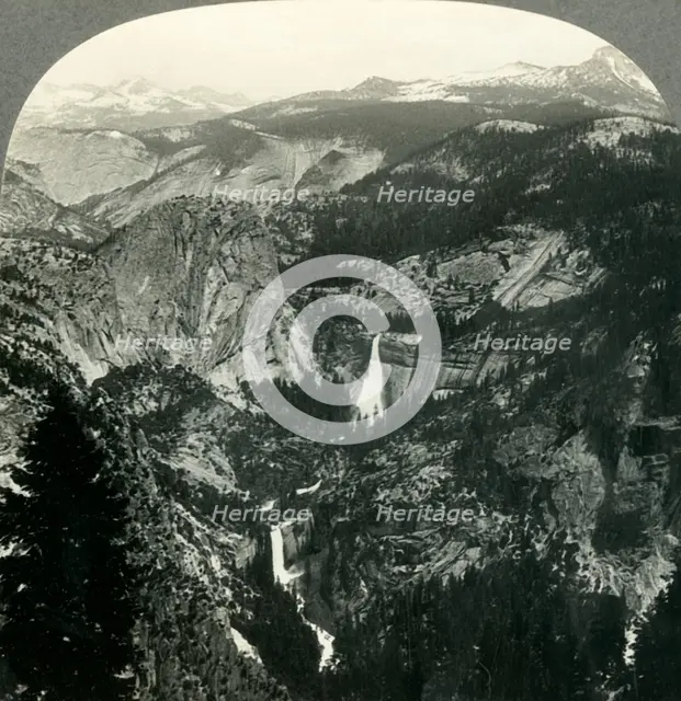 'The Sierra from Glacier Rock, Yosemite Valley, Calif.', c1930s. Creator: Unknown.