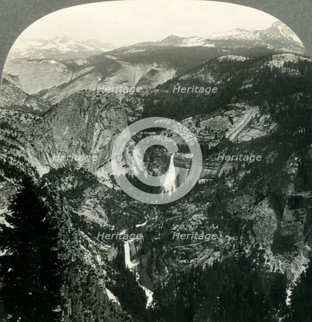 'The Sierra from Glacier Rock, Yosemite Valley, Calif.', c1930s. Creator: Unknown.