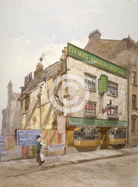 The Sieve public house, Church Street, Minories, London, 1886. Artist: John Crowther
