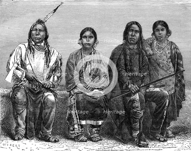 The Sioux, USA, 19th century.Artist: C Gilbert