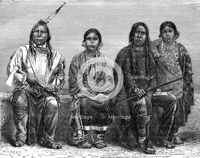 The Sioux, USA, 19th century.Artist: C Gilbert