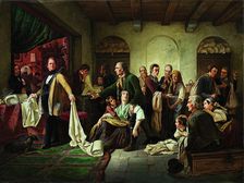 The Silesian Weavers, 1844. Artist: Huebner, Carl Wilhelm (1814-1879)