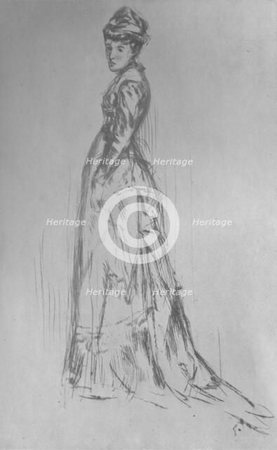 'The Silk Dress', 1875, (1904). Artists: James Abbott McNeill Whistler, Adam and Charles Black.