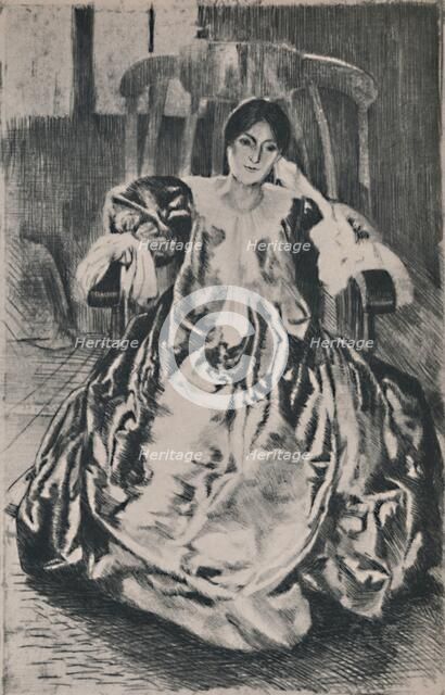 'The Silk Dress', 1887, (1946). Artist: Paul Albert Besnard.