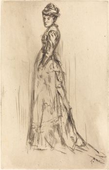 The Silk Dress, c. 1873. Creator: James Abbott McNeill Whistler