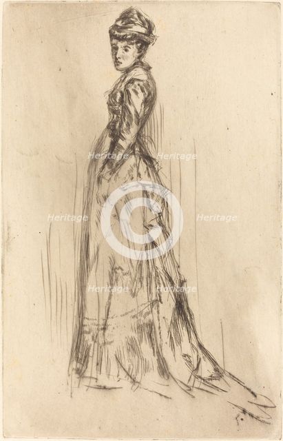 The Silk Dress, c. 1873. Creator: James Abbott McNeill Whistler.
