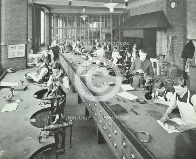 The Silversmiths' Room, Central School of Arts and Crafts, Camden, London, 1911. Artist: Unknown.