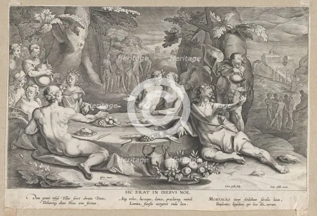 The Sinfulness of Mankind, late 16th-early 17th century. Creator: Cornelis Galle I.