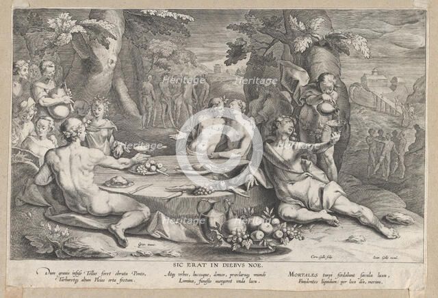 The Sinfulness of Mankind, late 16th-early 17th century. Creator: Cornelis Galle I.