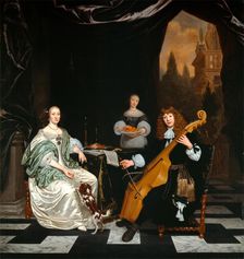 The Sinfonia (Family Portrait), 1671. Creator: Michiel van Musscher