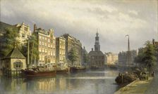 The Singel, Amsterdam, looking towards the Mint., 1884-1886. Creator: Eduard Alexander Hilverdink