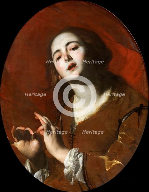 The Singer, 1650. Creator: Cavallino, Bernardo (1616-1656).