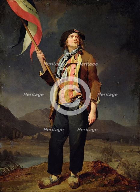 The Singer Chenard, as a Sans-Culotte, 1792. Artist: Boilly, Louis-Léopold (1761-1845)