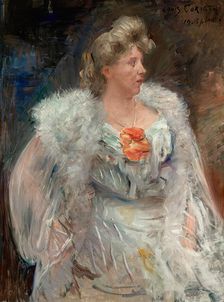The singer Frieda Halbe, 1905. Creator: Lovis Corinth