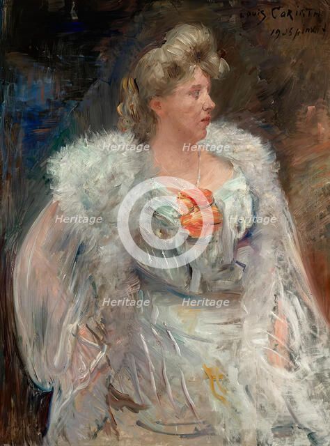 The singer Frieda Halbe, 1905. Creator: Lovis Corinth.