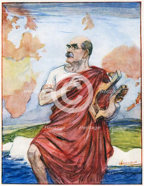 'The Singer of Empire', Rudyard Kipling, 1935. Artist: Unknown