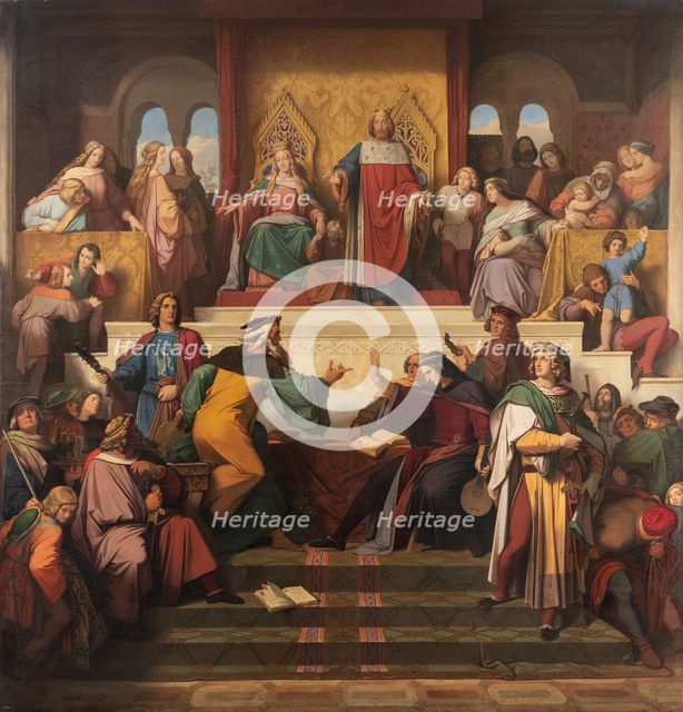 The Singer’s Contest on the Wartburg, 1846. Creator: Moritz von Schwind.