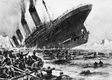 The sinking of SS Titanic, 14 April 1912