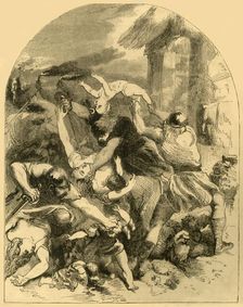 The Sister of King Sweyn murdered in the General Massacre of the Danes by the Saxons …1002 c1890. Creator: Unknown