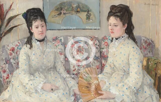 The Sisters, 1869. Creator: Berthe Morisot.