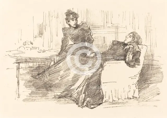 The Sisters, 1894/1895. Creator: James Abbott McNeill Whistler.
