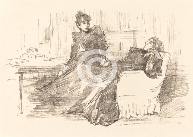 The Sisters, 1894/1895. Creator: James Abbott McNeill Whistler.