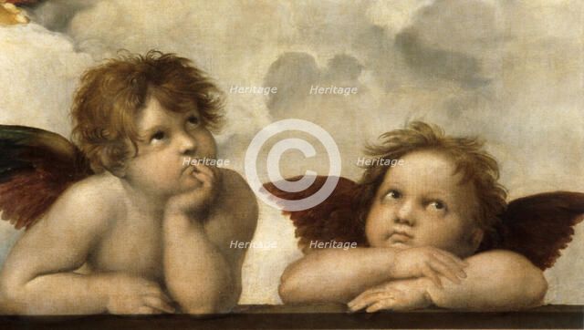 The Sistine Madonna (Detail). Artist: Raphael (1483-1520)