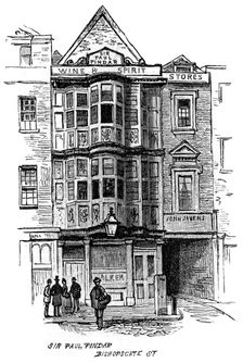 The Sir Paul Pindar public house, Bishopsgate Street, London, 1887
