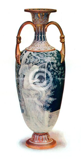 'The Siren', Minton Vase by Marc-Louis-Emmanuel Solon, 1904.Artist: Marc-Louis-Emmanuel Solon