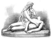 "The Siren and the Drowned Leander," by J. Durham, A.R.A., exhibition of the Royal Academy, 1872. Creator: Unknown