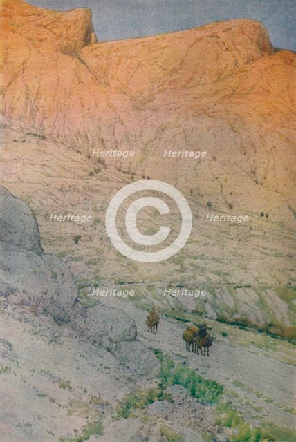 'The Site of Ancient Delphi', 1913. Artist: Jules Guerin.