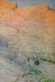 The Site of Ancient Delphi 1913. Artist: Jules Guerin
