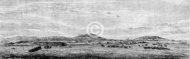 The site of Nineveh, from a sketch by Mr. George Smith, 1873. Creator: Unknown.