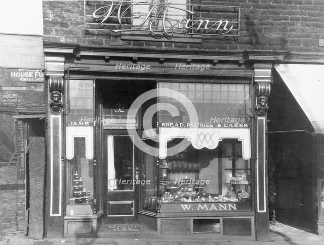 The site of the first Mackintosh shop in Kings Cross Street, Halifax, West Yorkshire, 1890. Artist: Unknown