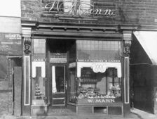 The site of the first Mackintosh shop in Kings Cross Street, Halifax, West Yorkshire, 1890