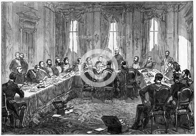 The sitting of the Congress of Berlin, 1878. Artist: Unknown