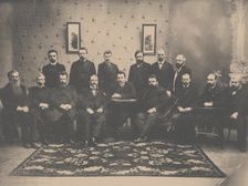 The sitting of the Constitutional Democratic Party, 1907. Artist: Anonymous