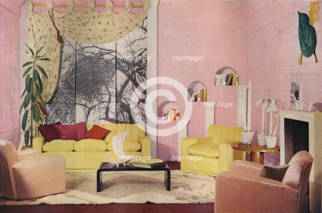 'The sitting room of 1937', 1937. Artist: Unknown.