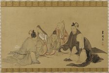 The Six Immortal Poets, Edo period, late 18th-early 19th century. Creator: Hishikawa Sori
