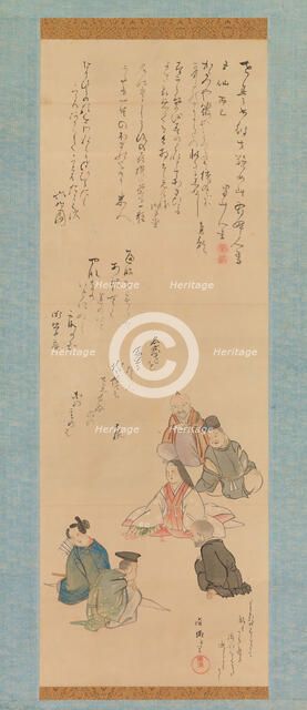 The Six Poetic Immortals, ca. 1810. Creator: Kubo Shunman.