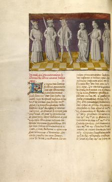The Six Predecessors of Julius Caesar; Miroir Historial, about 1475. Creator: Unknown