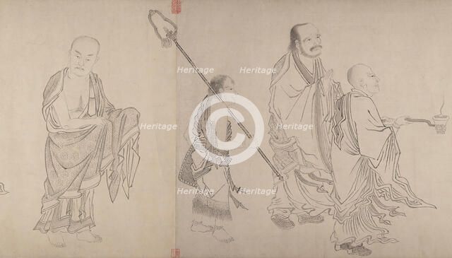The Sixteen Luohans, 16th century. Creator: Qiu Ying.
