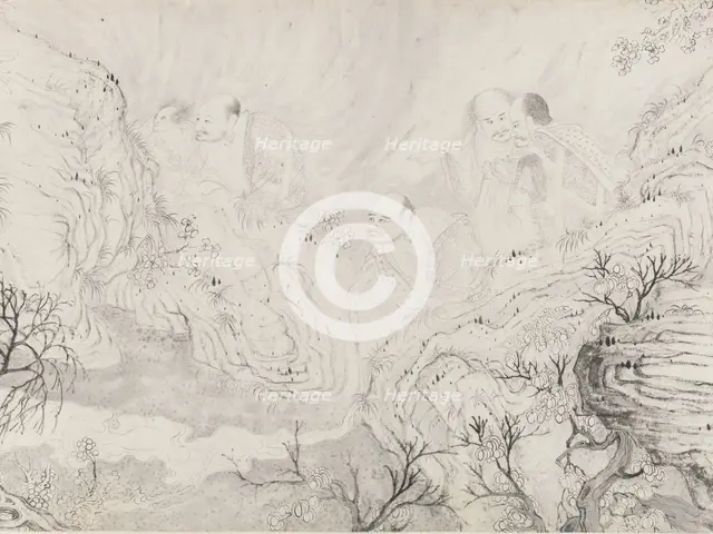 The Sixteen Luohans, dated 1667. Creator: Shitao.